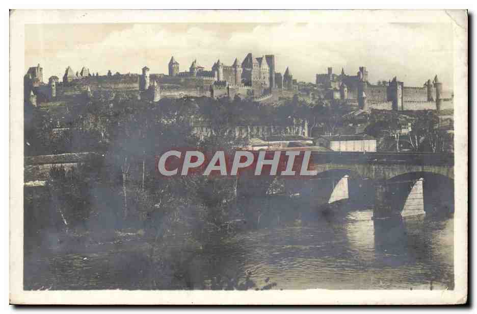 CPA Carcassonne La Cite Et Les Ponts