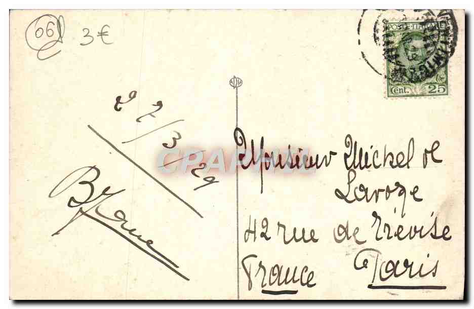 CPA Grimaldi Ventimiglia Ponte San Luigi — Rückseite
