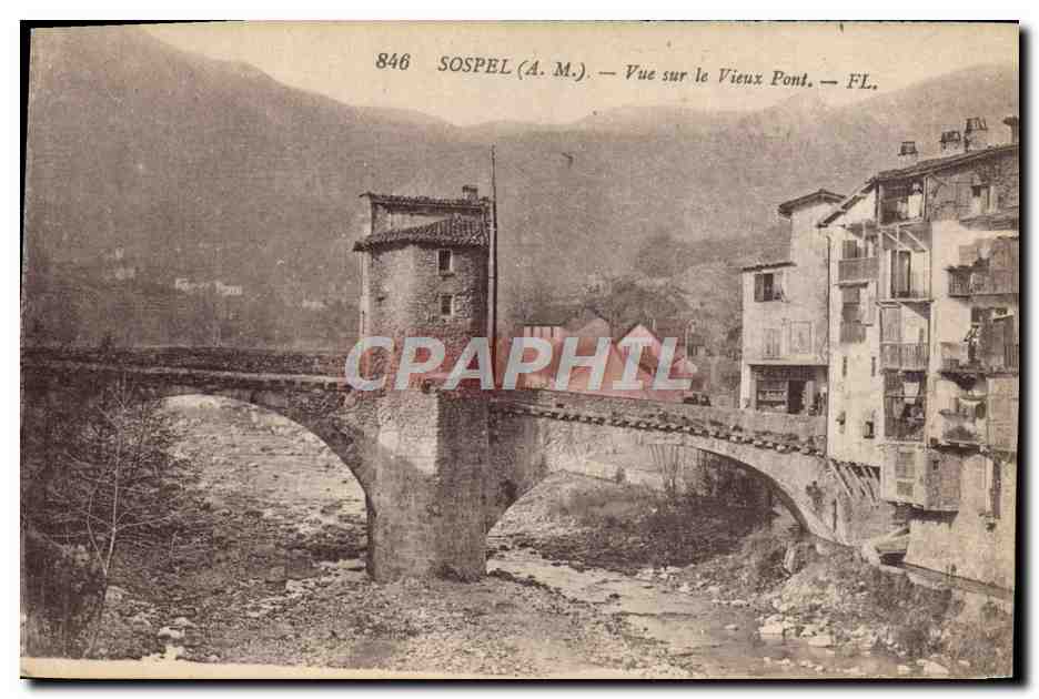 CPA Sospel Vue Sur Le Vieux Pont