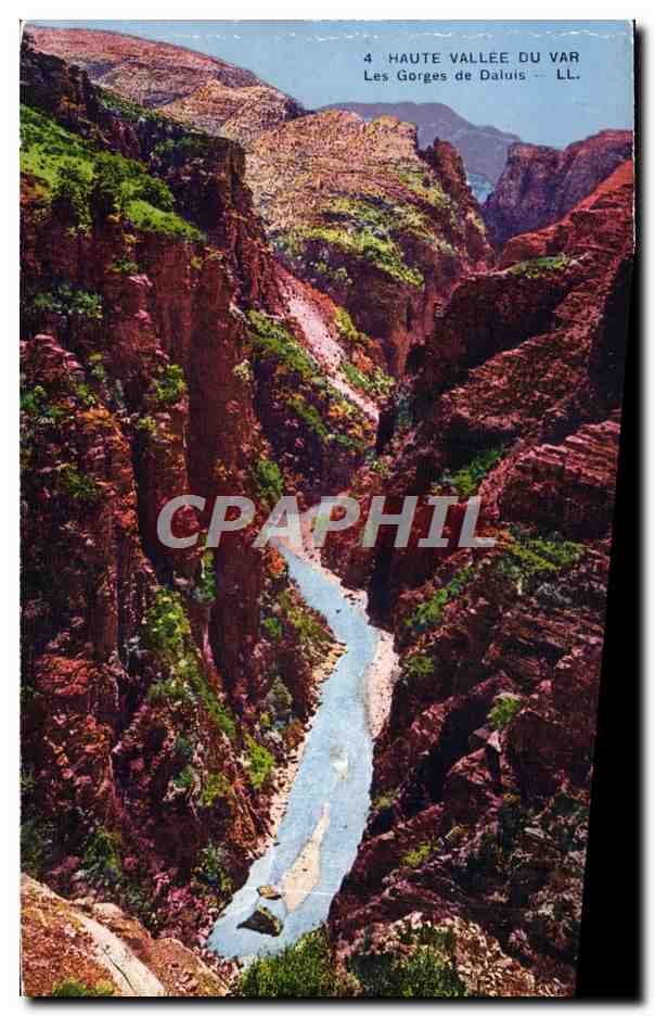 CPA Haute Vallee Du Var Les Gorges De Daluis