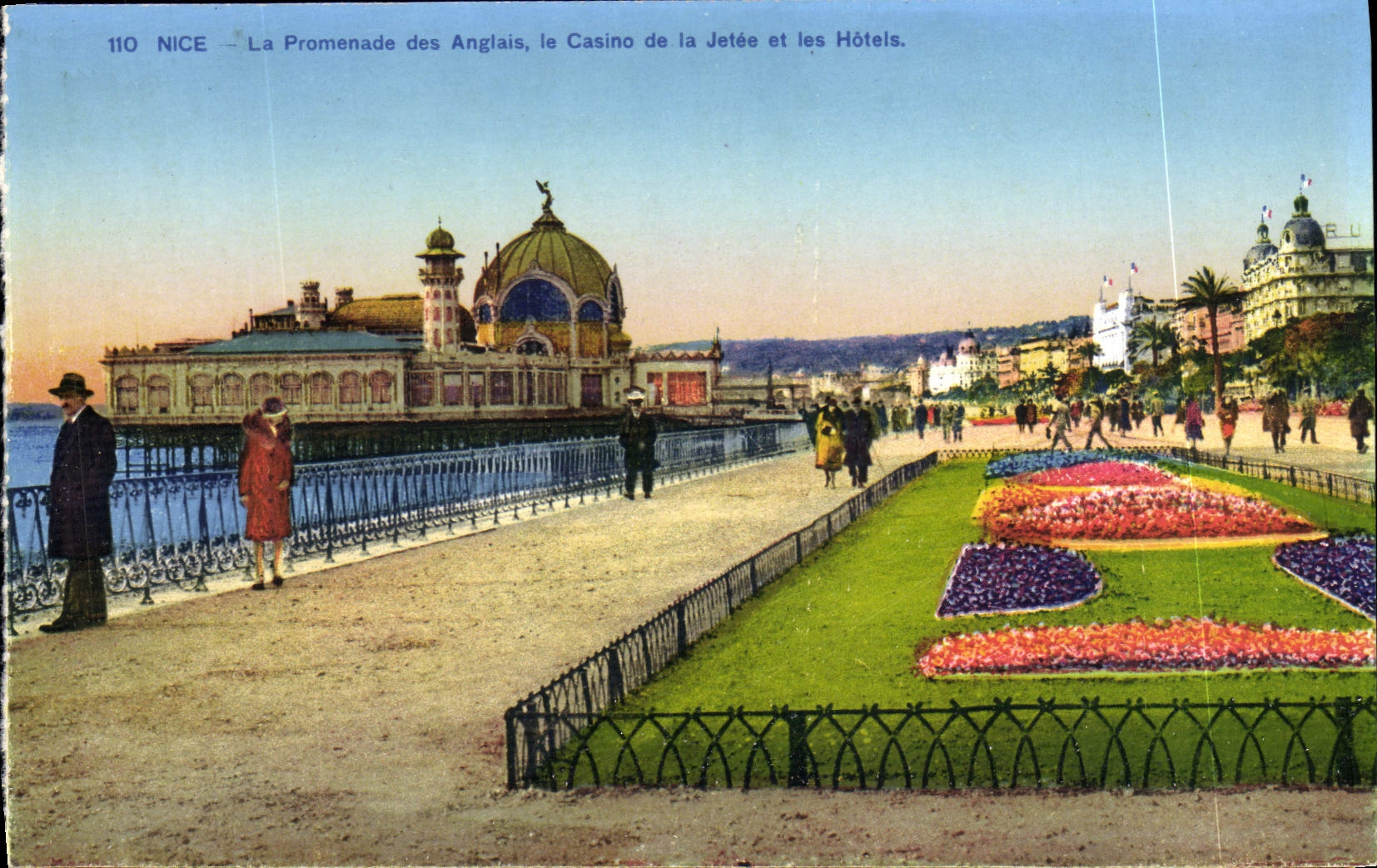 CPA Nice La Promenade Des Anglais Le Casino de la jetee et les Hotels