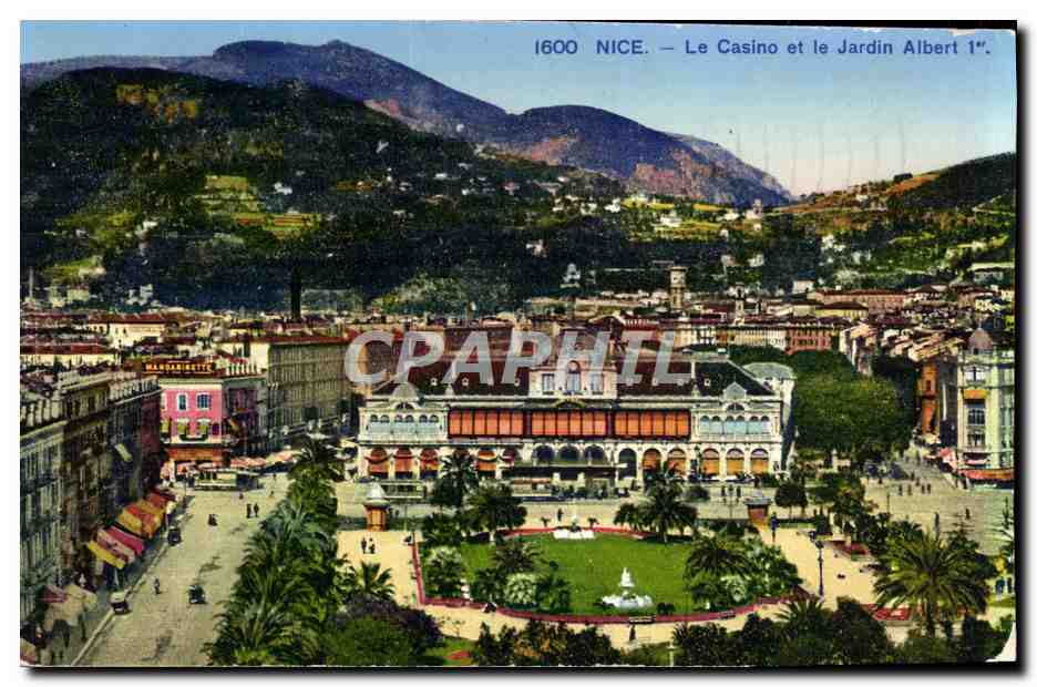 CPA Nice Le Casino Et Le Jardin Albert 1er
