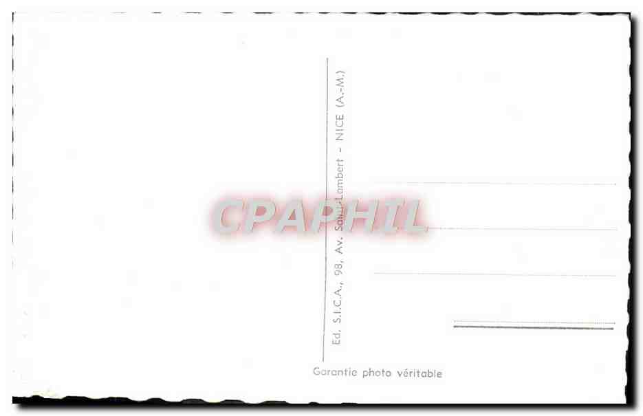 CPM Nice La Vieille Ville — Verso