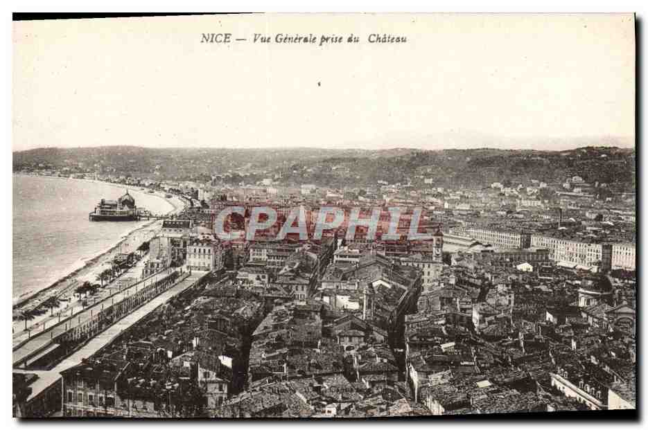 CPA Nice Vue Generale Prise Du Chateau