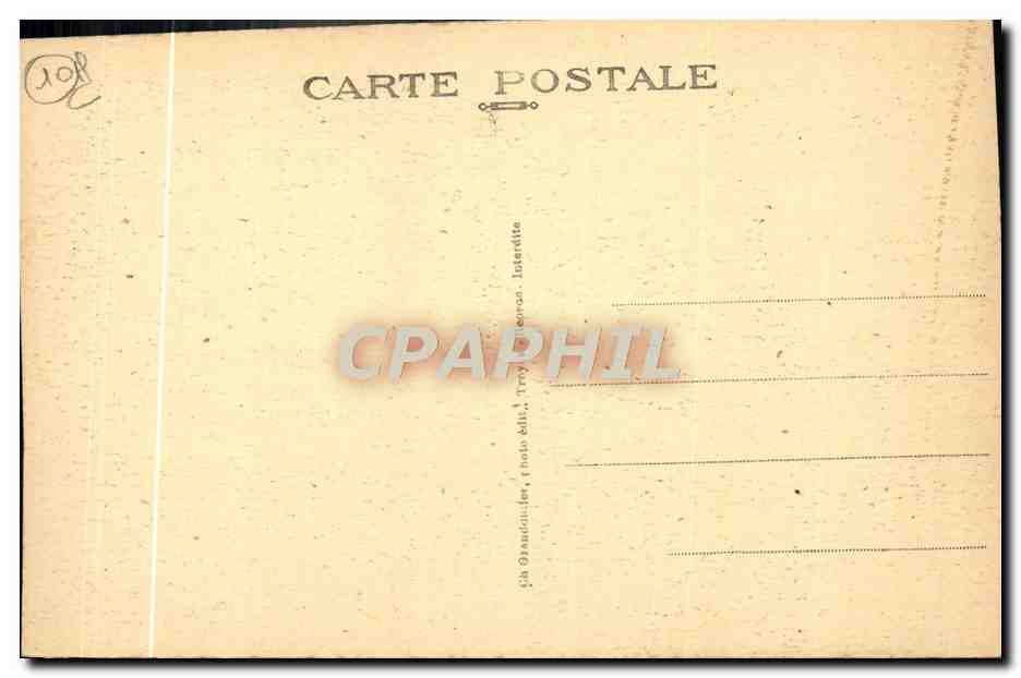 CPA Troyes Le Jube De La Madeleine — Back