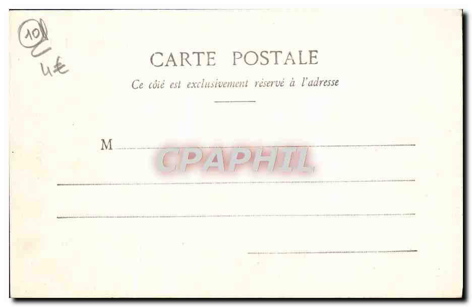 CPA Troyes Grille De I'Hotel Dieu — Rückseite