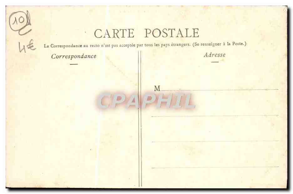 CPA Troyes Eglise Saint Pantaleon La Pieta — Back