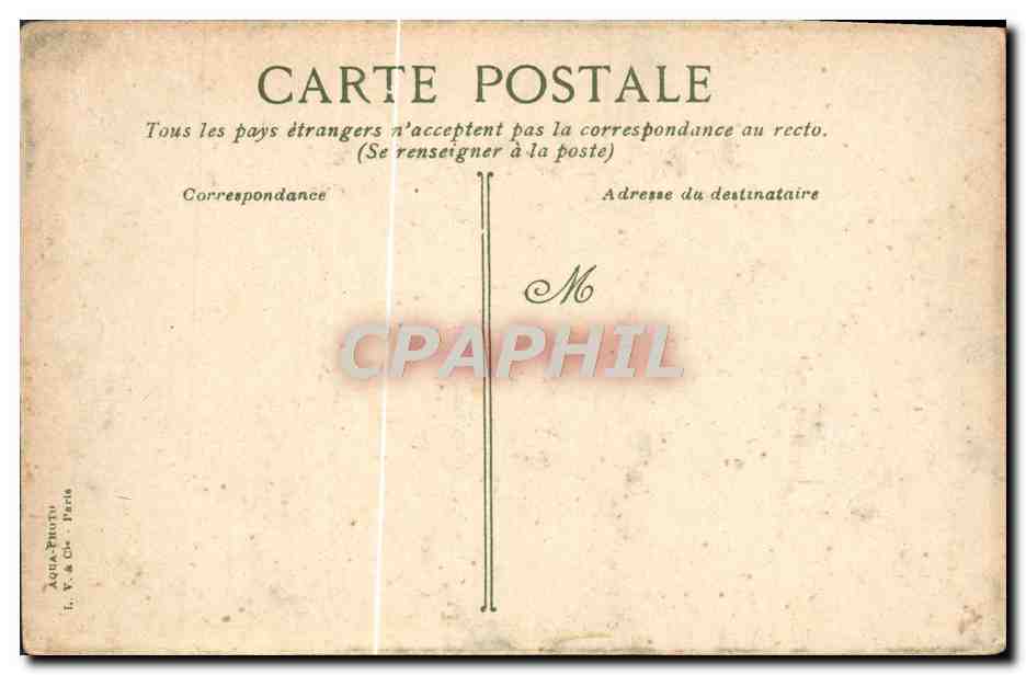 Villefranche-sur-Mer, la Rade vue à travers les pins — éditeur I. V. & Cie, Paris, n° 13 — Verso
