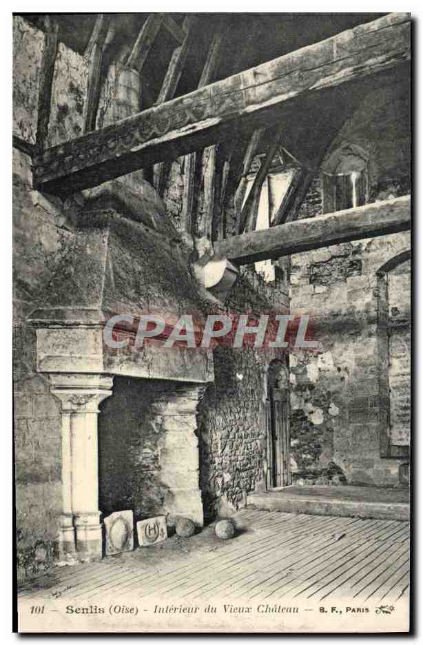 CPA Senlis Interieur Du Vieux Chateau