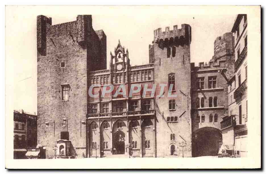 NARBONNE — Hôtel de Ville, Tours de l'ancien palais des Archevêques (XIIIe siècle) — Éditeur Nanno