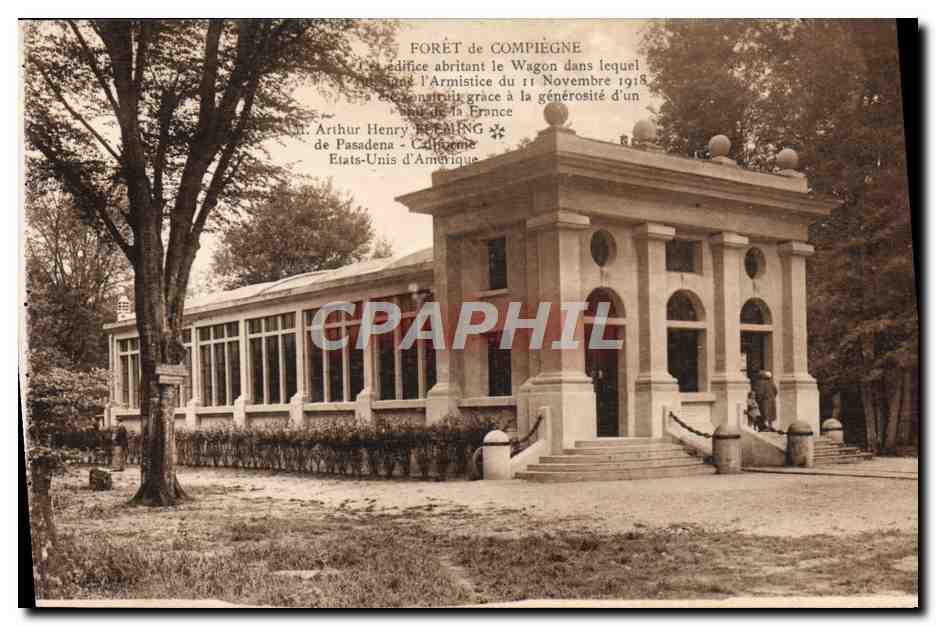 CPA Foret De Compiegne Wagon Militaria