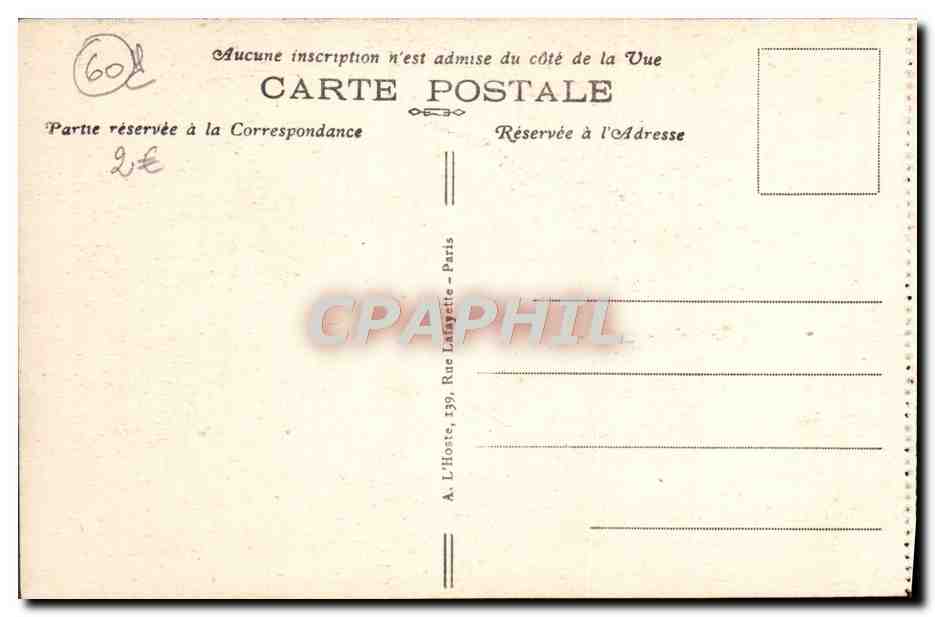 CPA Foret De Compiegne Wagon Militaria — Verso
