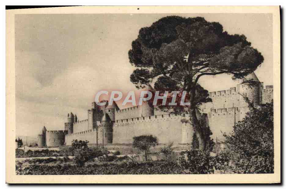 CPA Cite De Carcassonne Front Sud