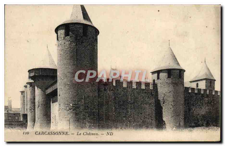 CPA Cite De Carcassonne Le Chateau