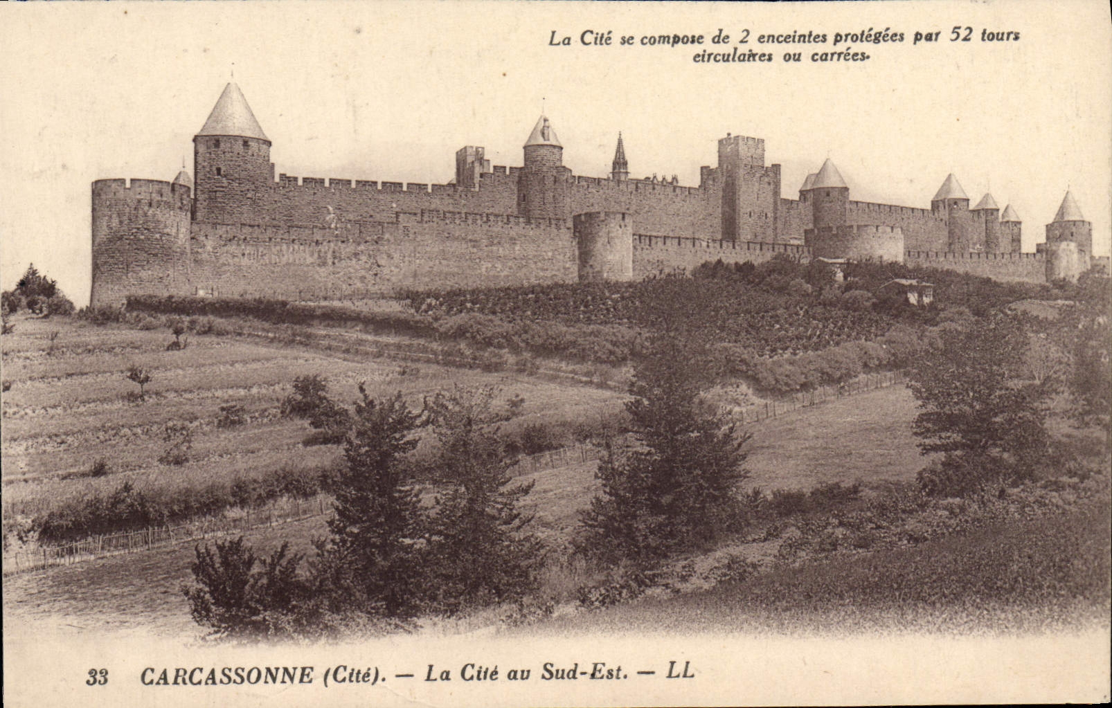 Carcassonne (Cité) — La Cité au Sud-Est — LL