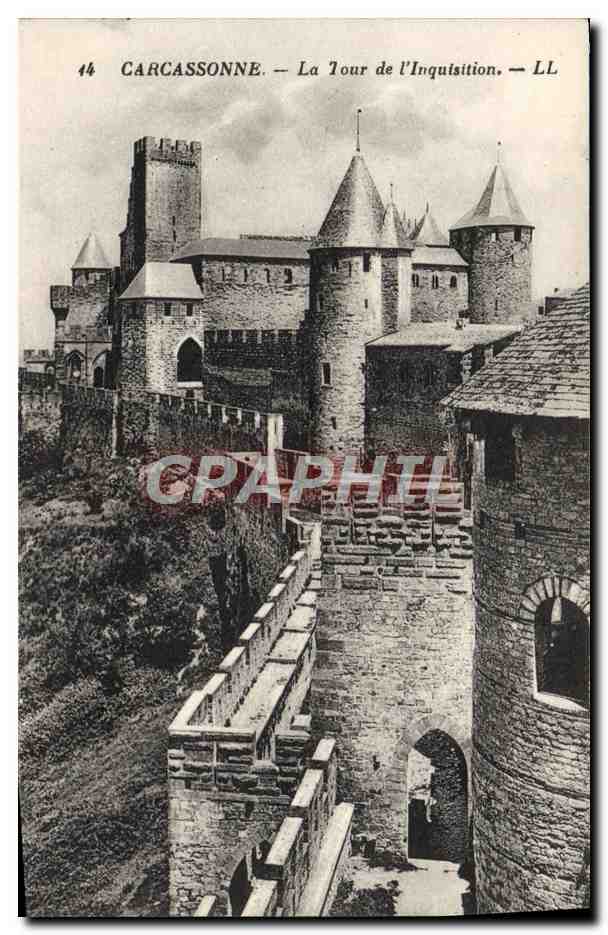 CPA Cite De Carcassonne La Tour De I'Inquisition