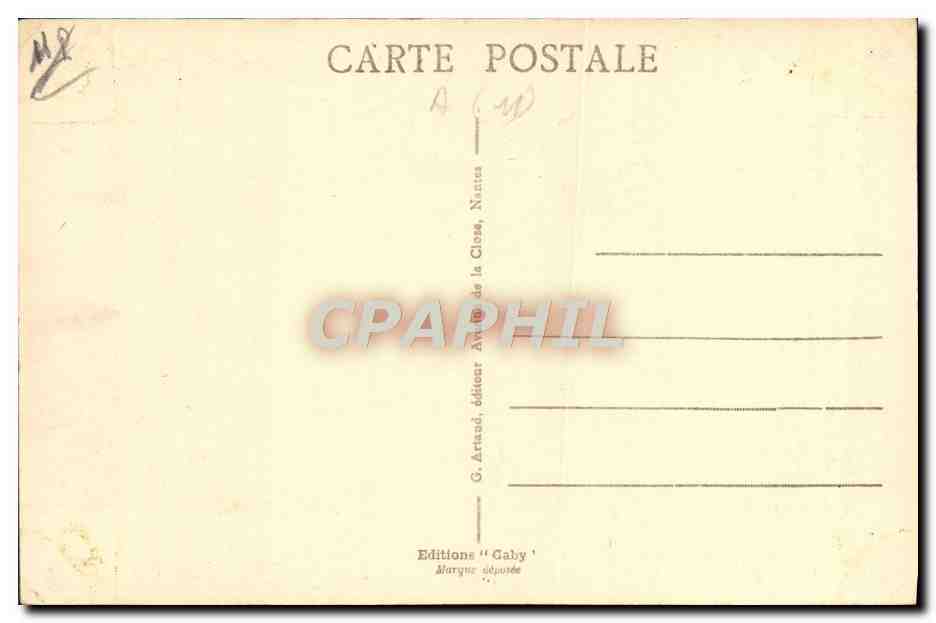 CPA Cite De Carcassonne Eglise St Nazaire — Verso