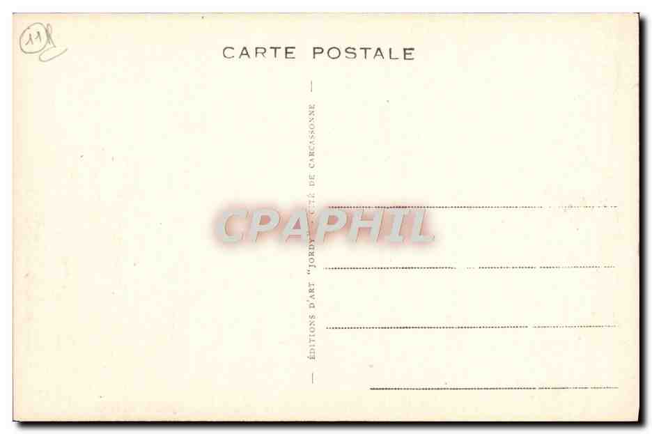 CPA Cite De Carcassonne  — Verso