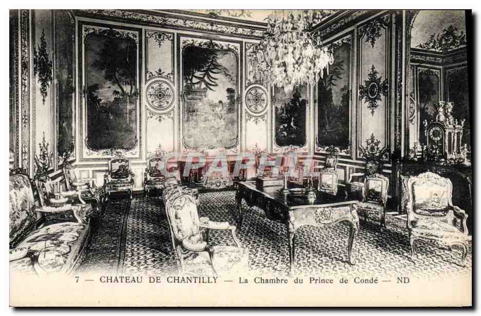 Château de Chantilly — La Chambre du Prince de Condé — Éditeur Letellier, Paris