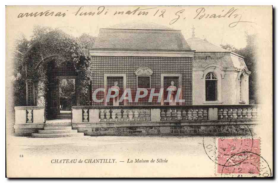 CPA Chateau De Chantilly La Maison De Silvie