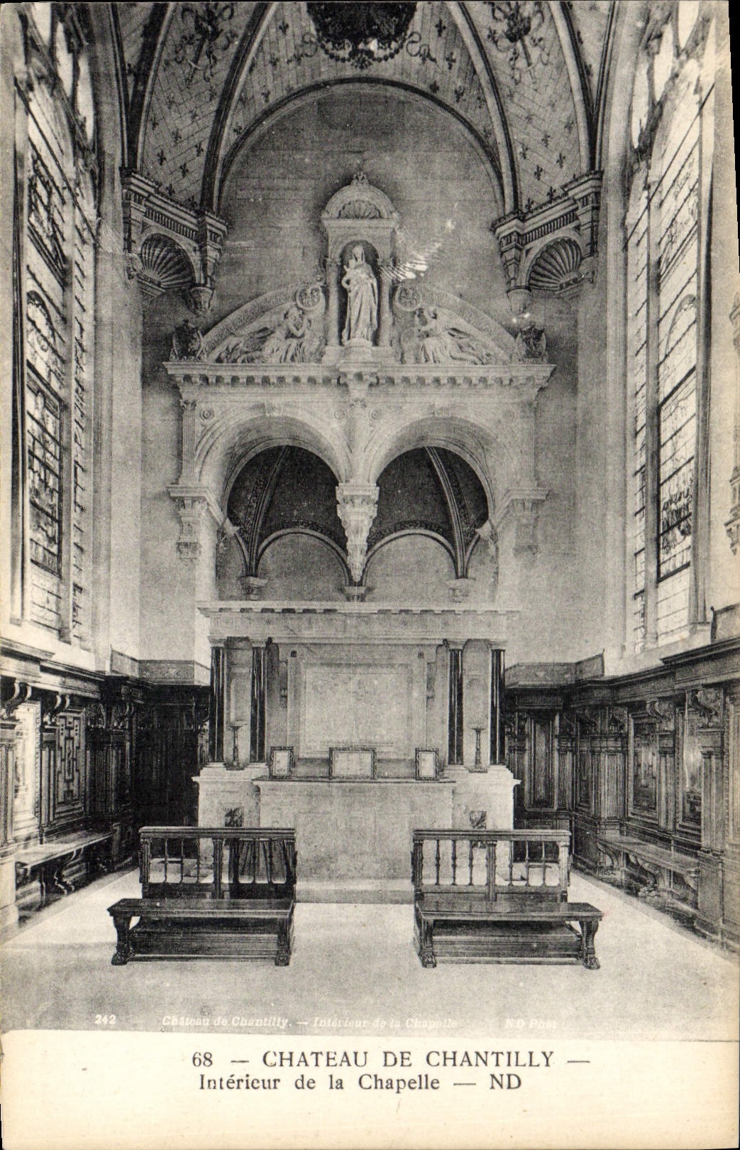 Château de Chantilly — Intérieur de la Chapelle — R.D. Pissot