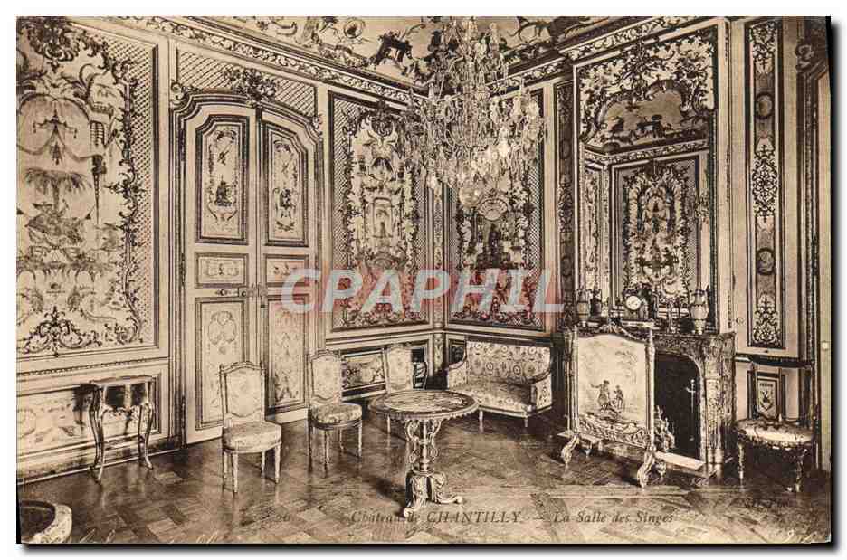 Château de CHANTILLY — La Salle des Singes — Éditeur : G. B. P. (n° 26)