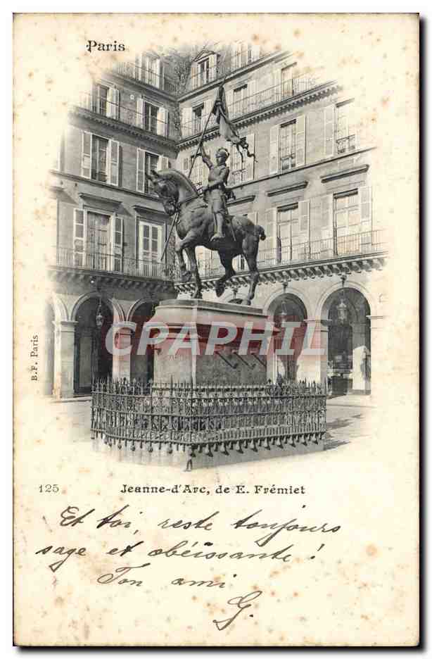 CPA Paris Jeanne D'Arc De Fremiet