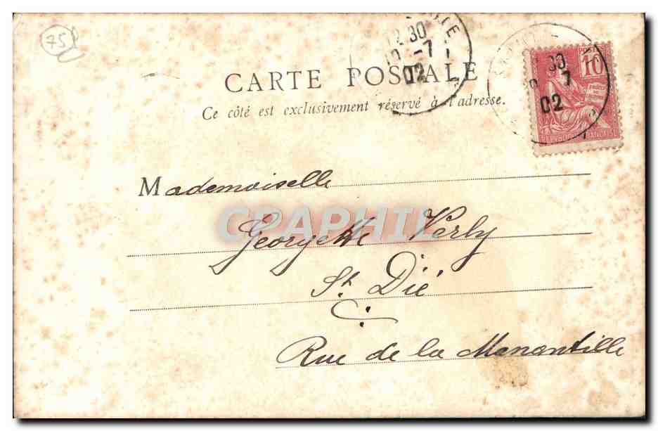 CPA Paris Jeanne D'Arc De Fremiet — Rückseite