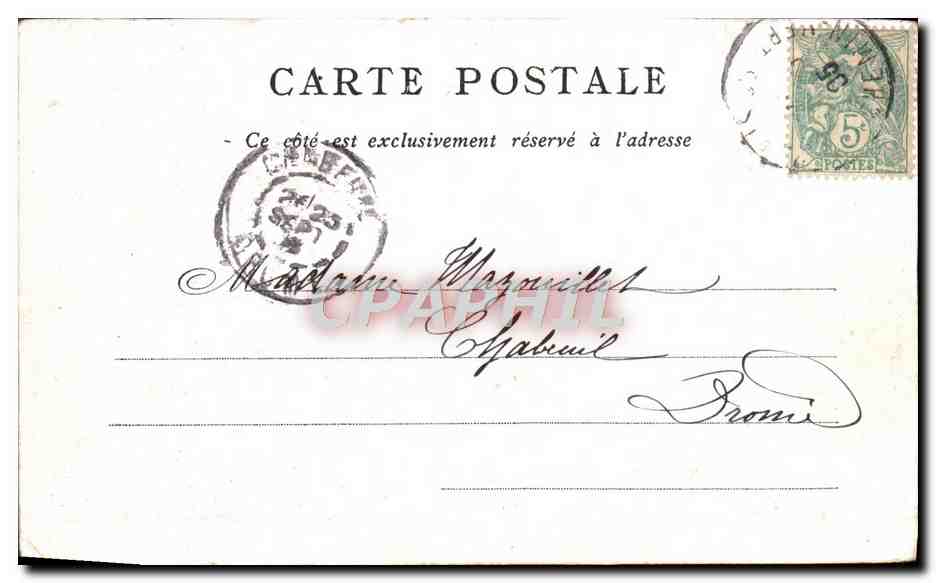 CPA Paris Conciergerie  — Rückseite