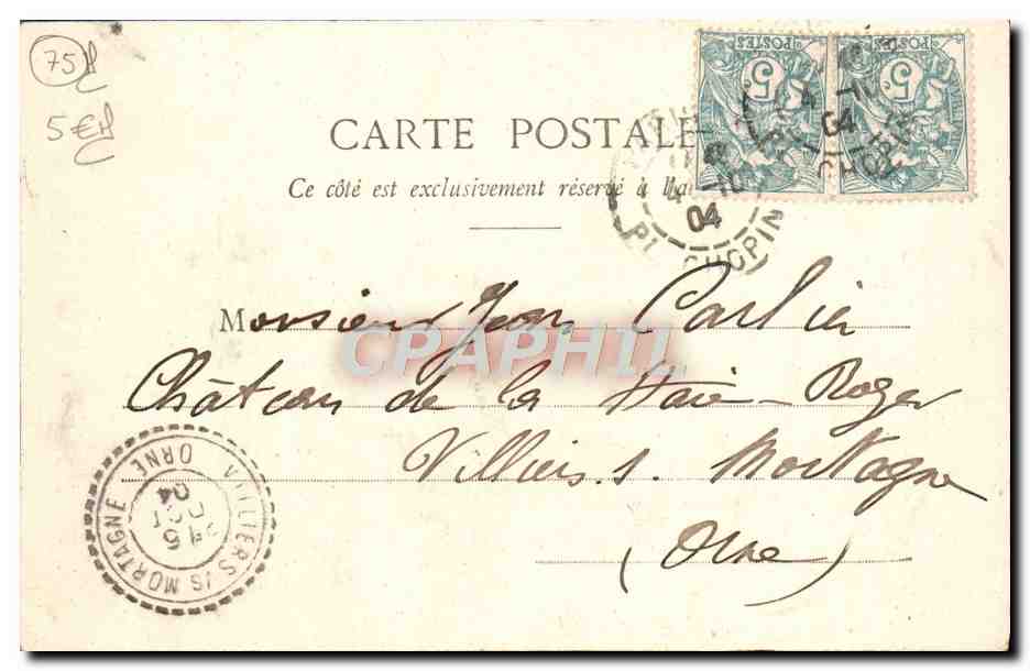 CPA Paris Le Petit Palais — Rückseite