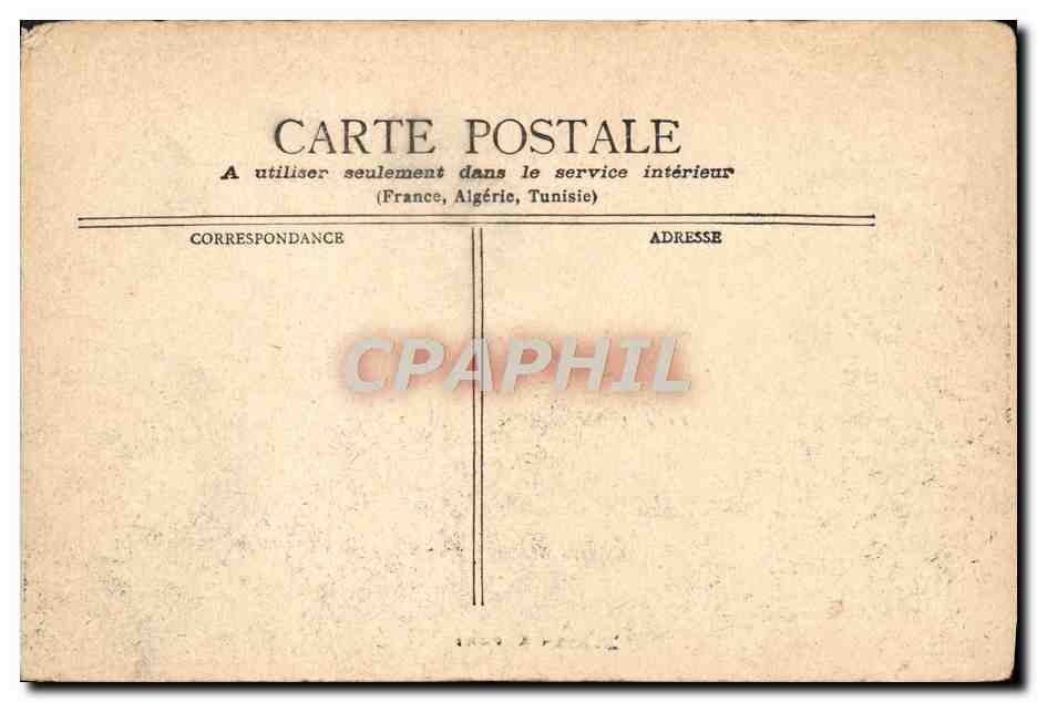 CPA Nice Le Port — Verso