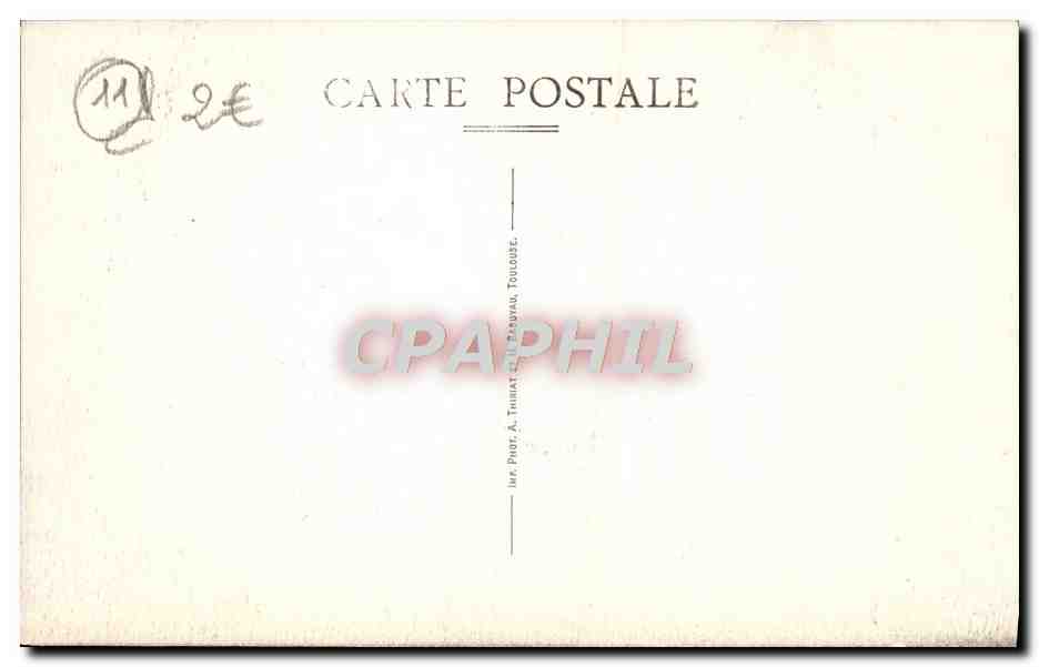 CPA Cite De Carcassonne Le Chateau Comtal — Verso