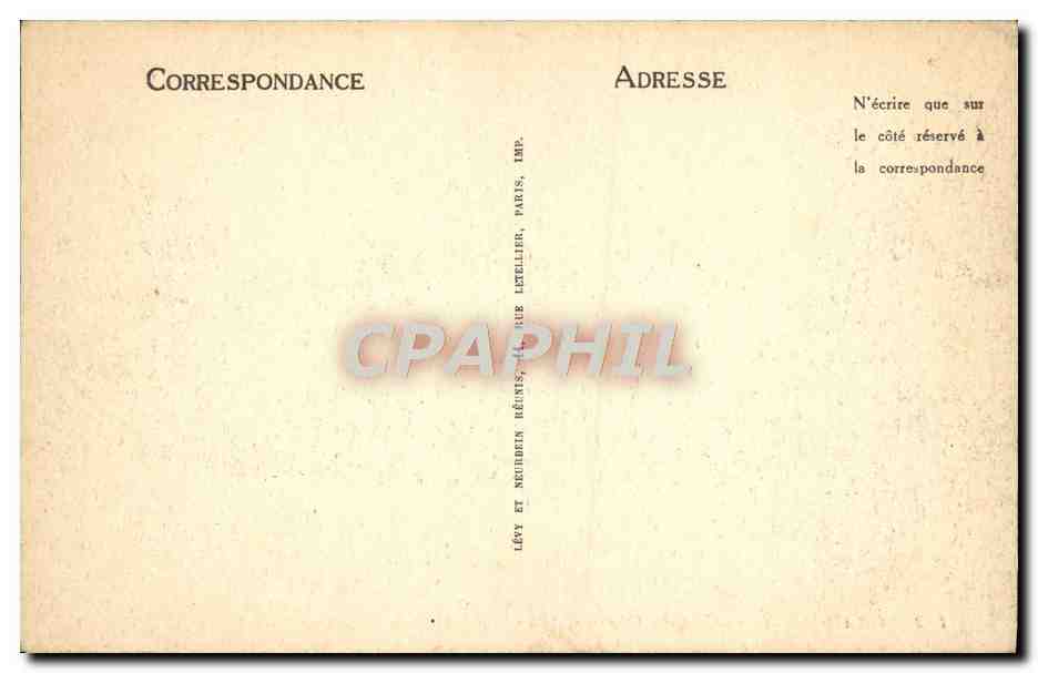 CPA Chantilly Parc Du Chateau Le Pont Des Grands Hommes — Verso