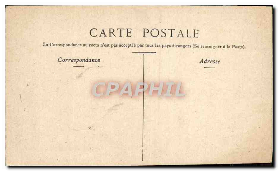 CPA Le Chateau De Chantilly — Rückseite