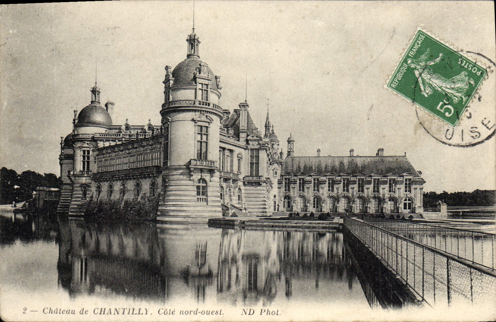 Château de Chantilly — Côté nord-ouest — ND Phot.