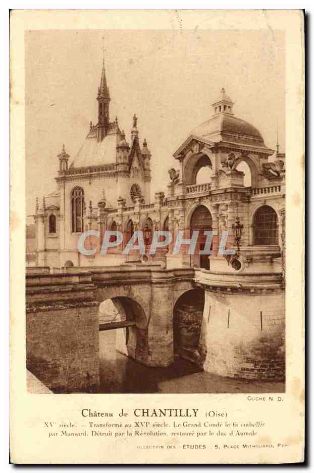 CPA Chateau De Chantilly
