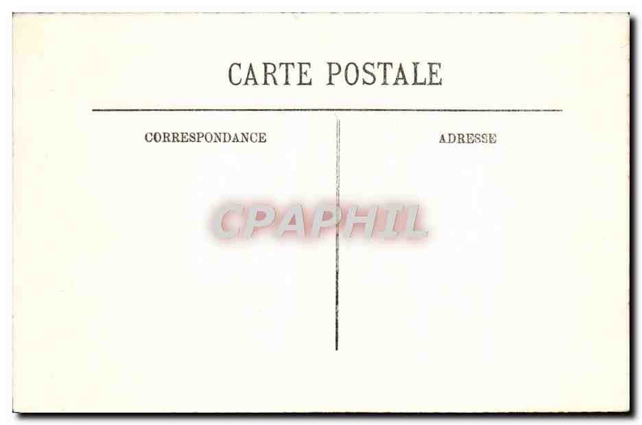 CPA Chateau De Chantilly — Verso