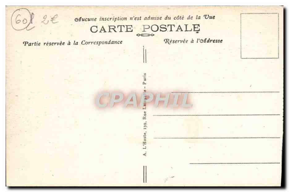 CPA Foret De Compiegne Monument De I'Armistice Militaria — Verso