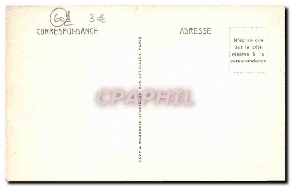 CPA Compiegne Le Chateau Chambre Des Imperatrices — Verso