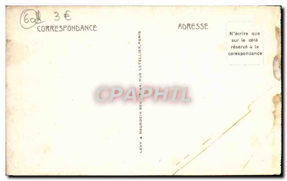 CPA Compiegne Le Chateau Chambre A Coucher De Marie Antoinette — Verso