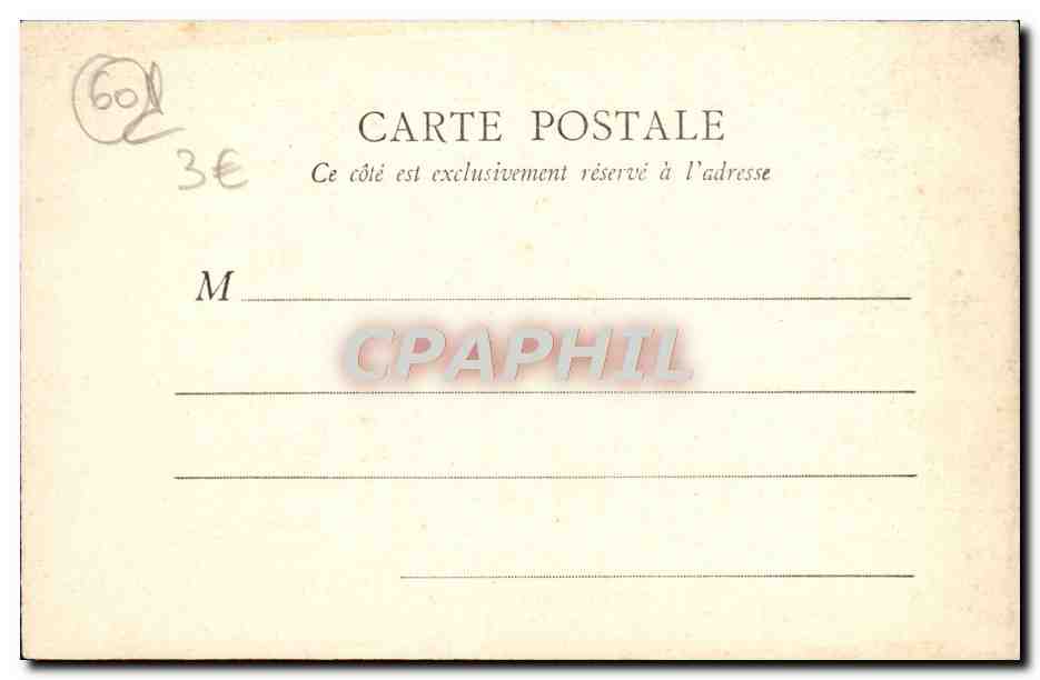 Chambre à coucher de Marie-Antoinette — Compiègne — R. V. Paris — Reverso