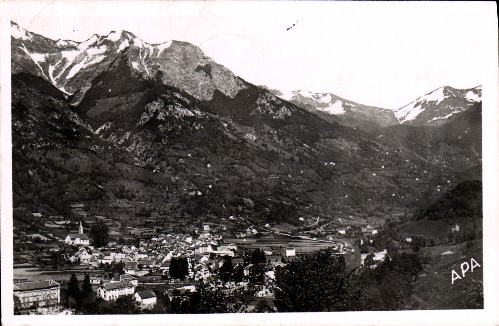 CPM Aulus Les Bains Vue Generale Et Le Col De Saleix