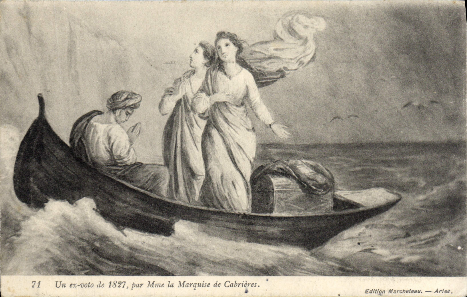 CPA Un Ex-voto de 1827 Par La Marquise De Cabrieres