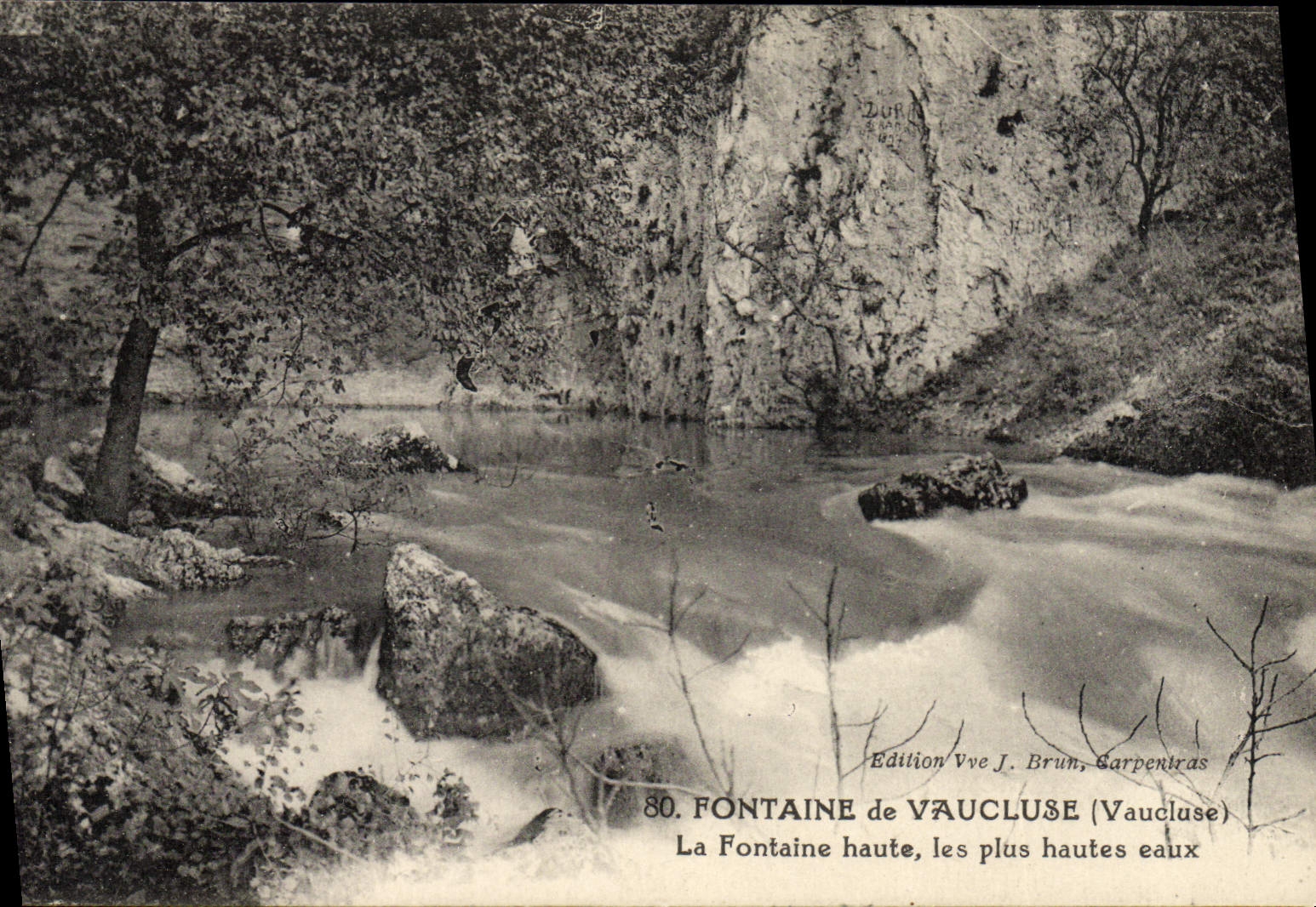 CPA Fontaine De Vaucluse La Fontaine Haute Les Plus Hates Eaux
