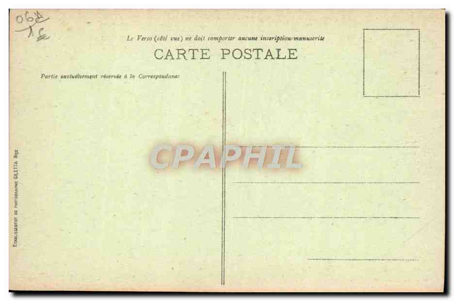 CPA Menton Vue Prise Du Cap Martin — Rückseite