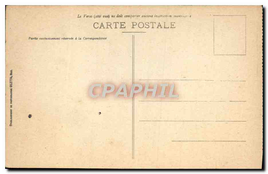CPA Cote D'Azur A Vol D'Aeroplane De Nice A Menton — Verso