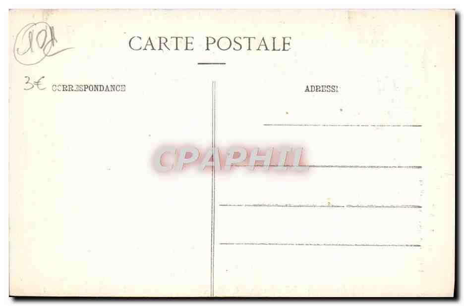 CPA Troyes L'Eglise St Jean Le Beffroi — Rückseite