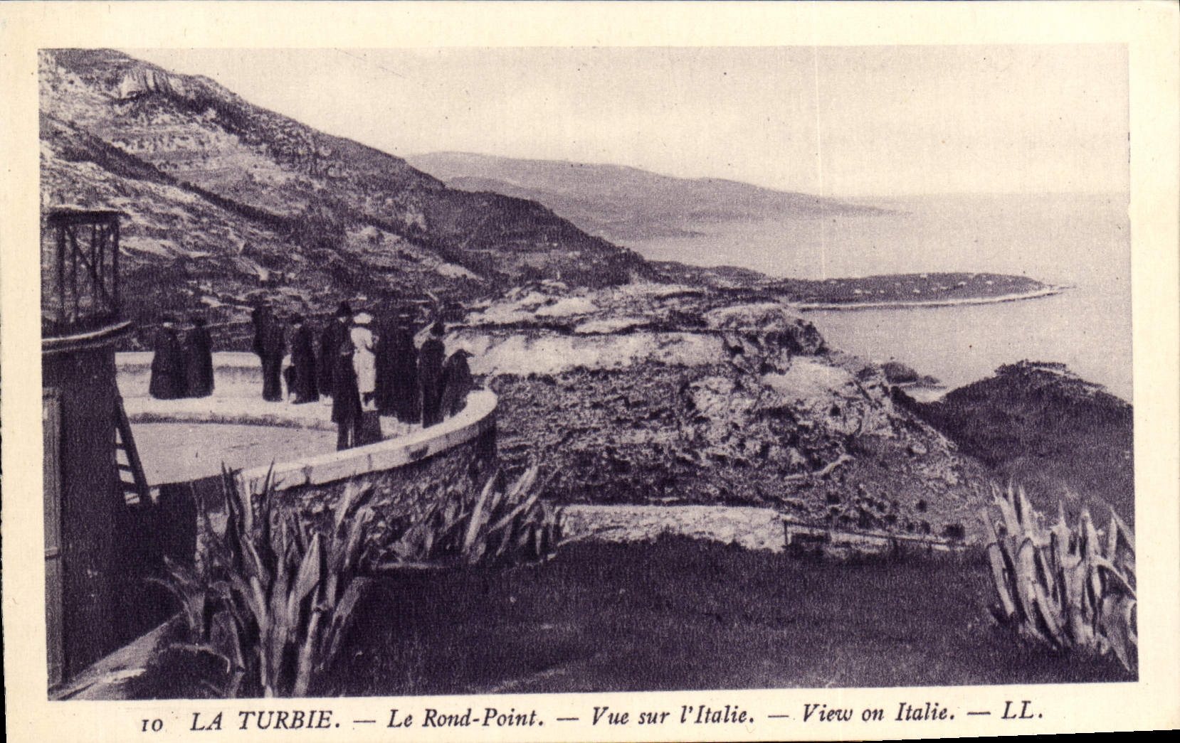 La Turbie — Le Rond-Point — Vue sur l'Italie — LL.