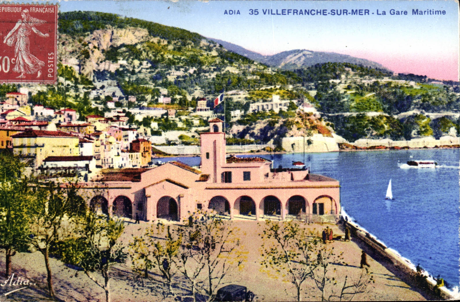 CPA Villefranche Sur Mer La Gare Maritime