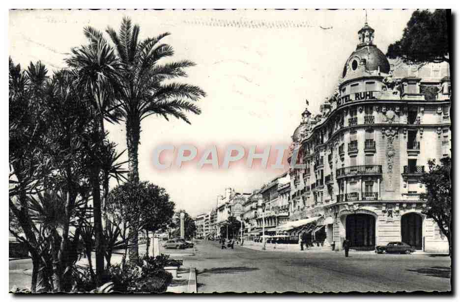 CPA Nice Entree De La Promenade Des Anglais Hotel Ruhl